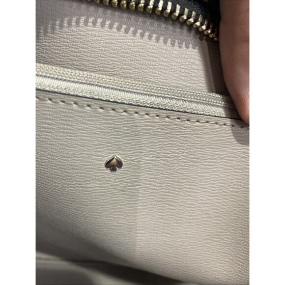 Kate Spade Black Leather Tote Bag Shoulder Purse Handbag Large Everyday - Picture 11 of 16